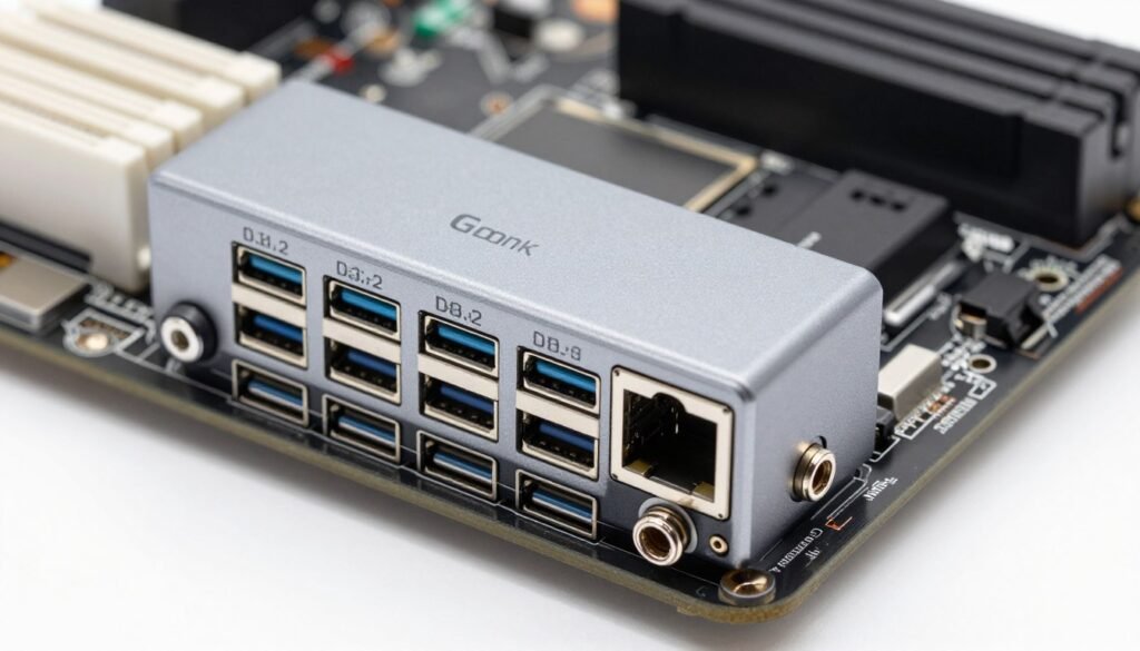 USB ports on modern motherboard rear I/O panel