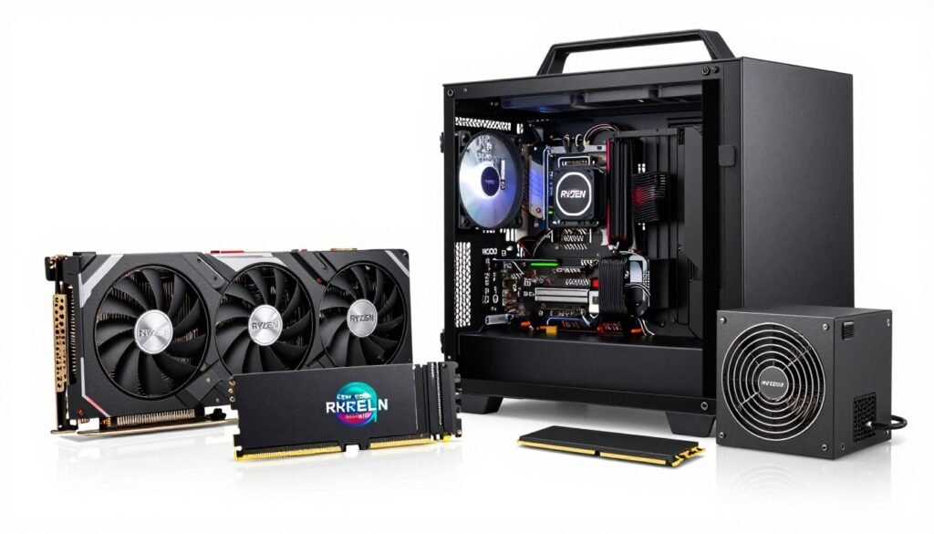 VR performance budget PC build components for entry-level VR gaming