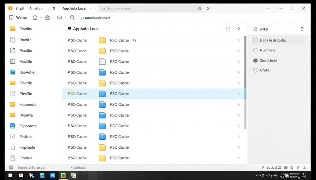 Windows Explorer showing PSO and pipeline cache file locations with shader compilation fix cache files highlighted Windows Explorer showing PSO and pipeline cache file locations with shader compilation fix cache files highlighted