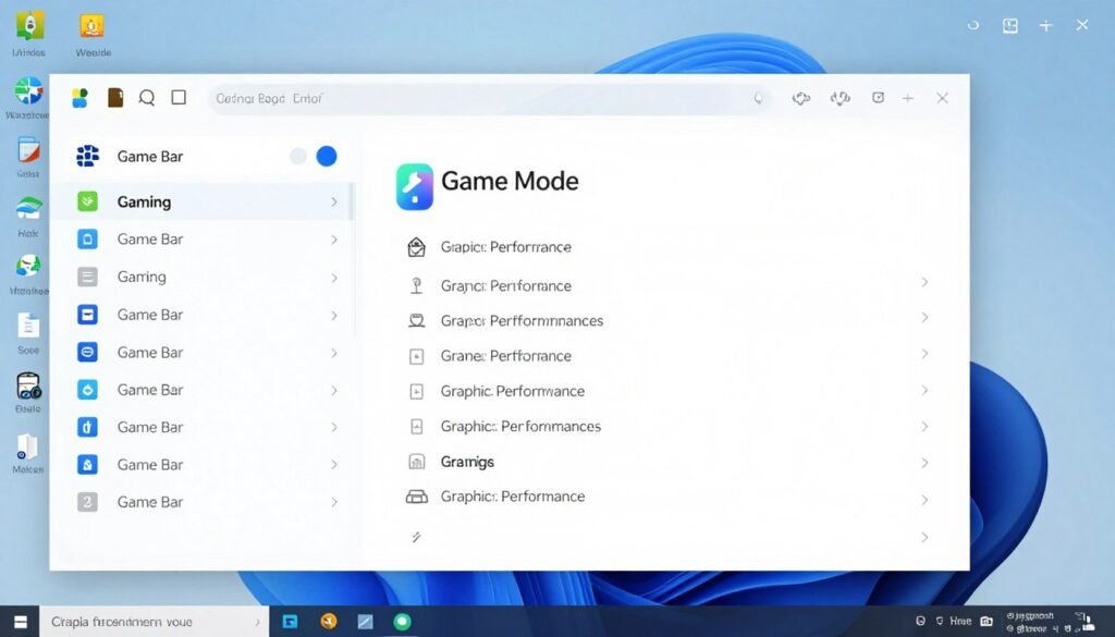 Windows Game Mode settings panel showing toggle switches