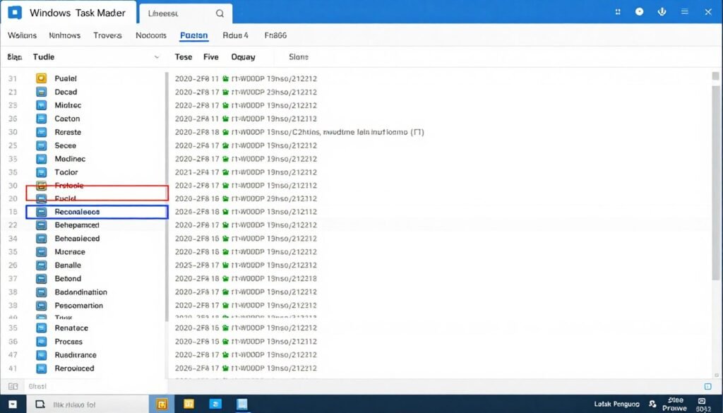 Windows Task Manager showing background processes affecting gaming performance