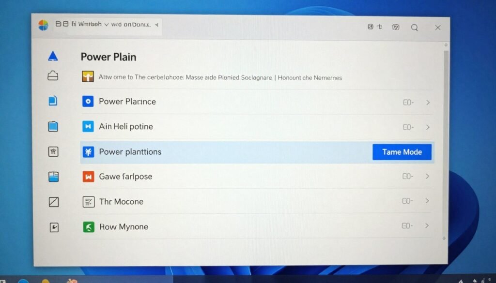 Windows power and performance settings optimized for gaming