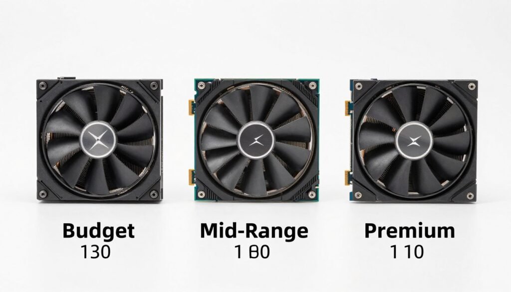 best cpu cooler models at different price points showing value comparison
