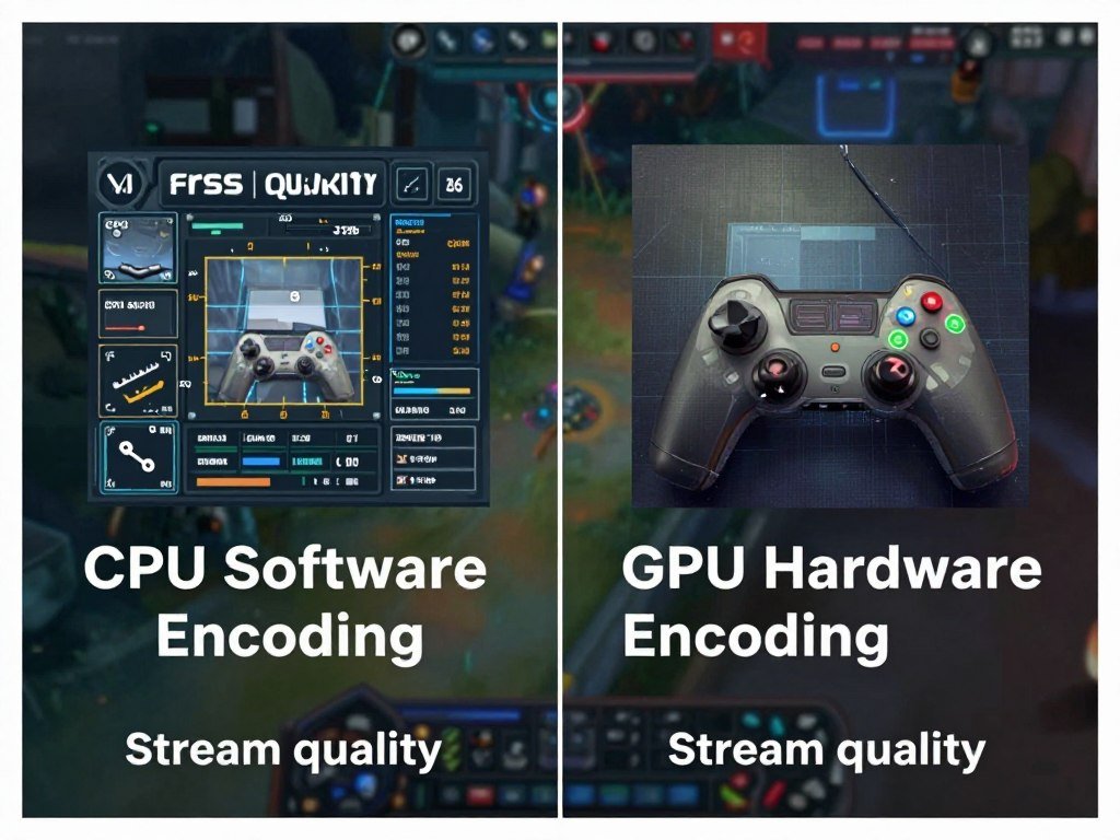 comparison between CPU x264 encoding and GPU NVENC encoding quality