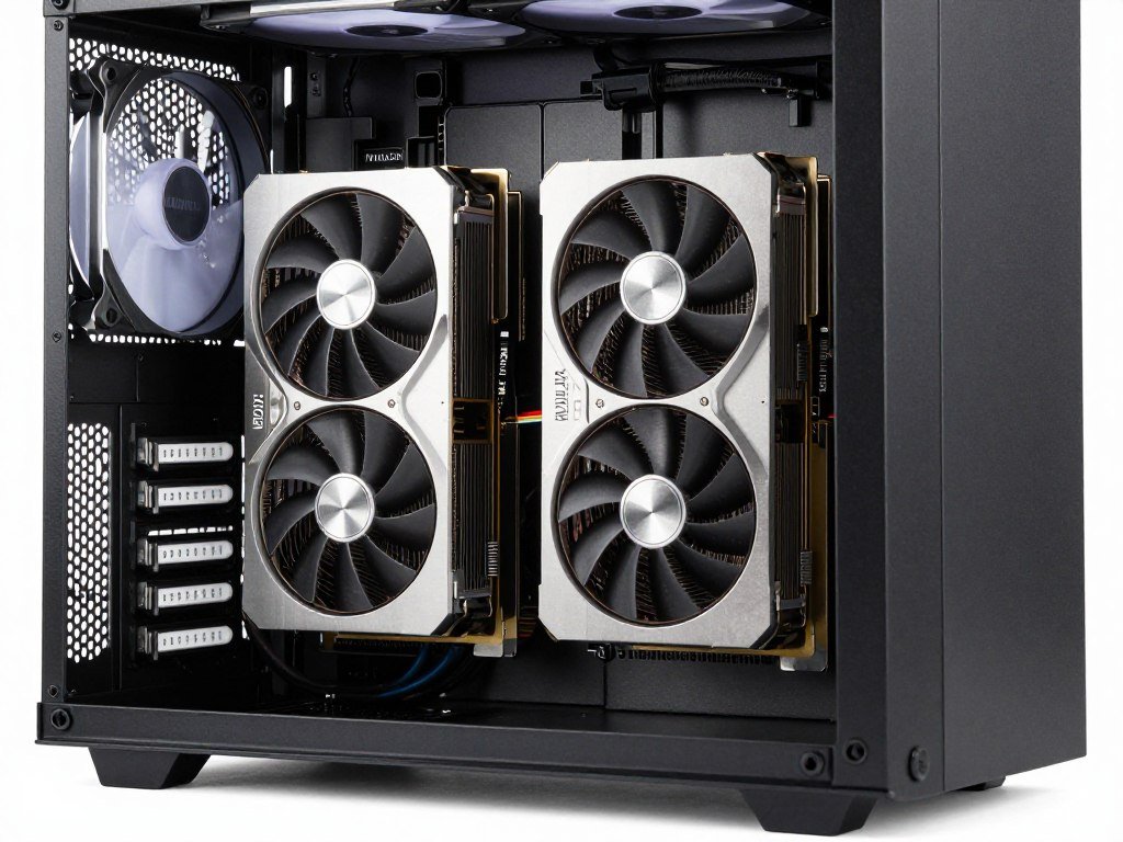 dual GPU workstation configuration with NVLink bridge