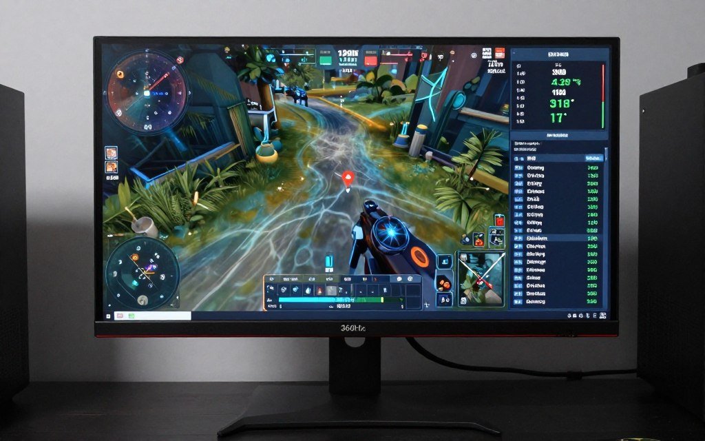 frame rate counter showing actual fps versus monitor refresh rate capability
