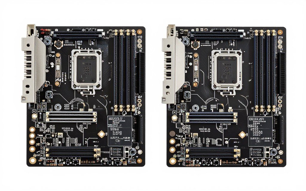 motherboard memory slot layout showing different configurations for dual-channel and quad-channel support