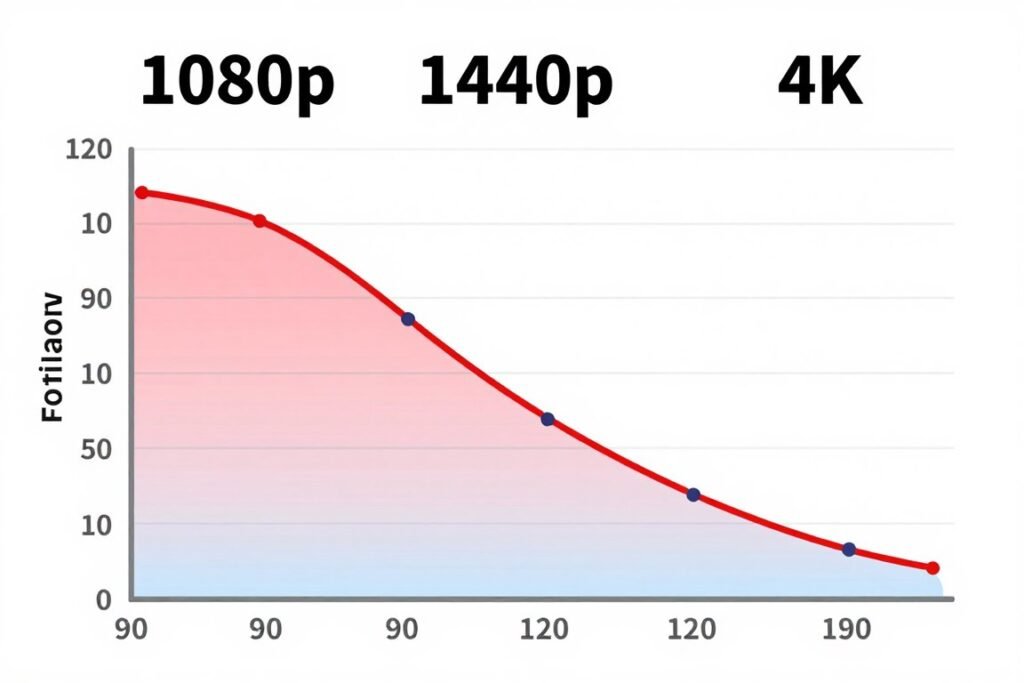 resolution bottleneck impact on FOV performance across different monitor resolutions