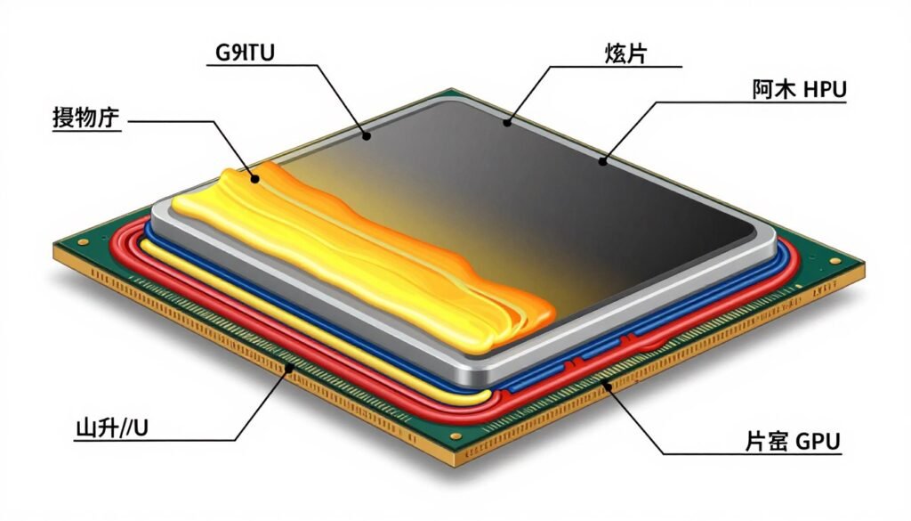 thermal paste GPU die heat transfer thermal interface material