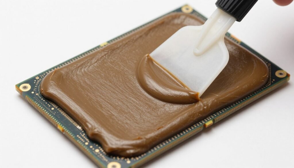 thermal paste application GPU die spreading technique graphics card repaste