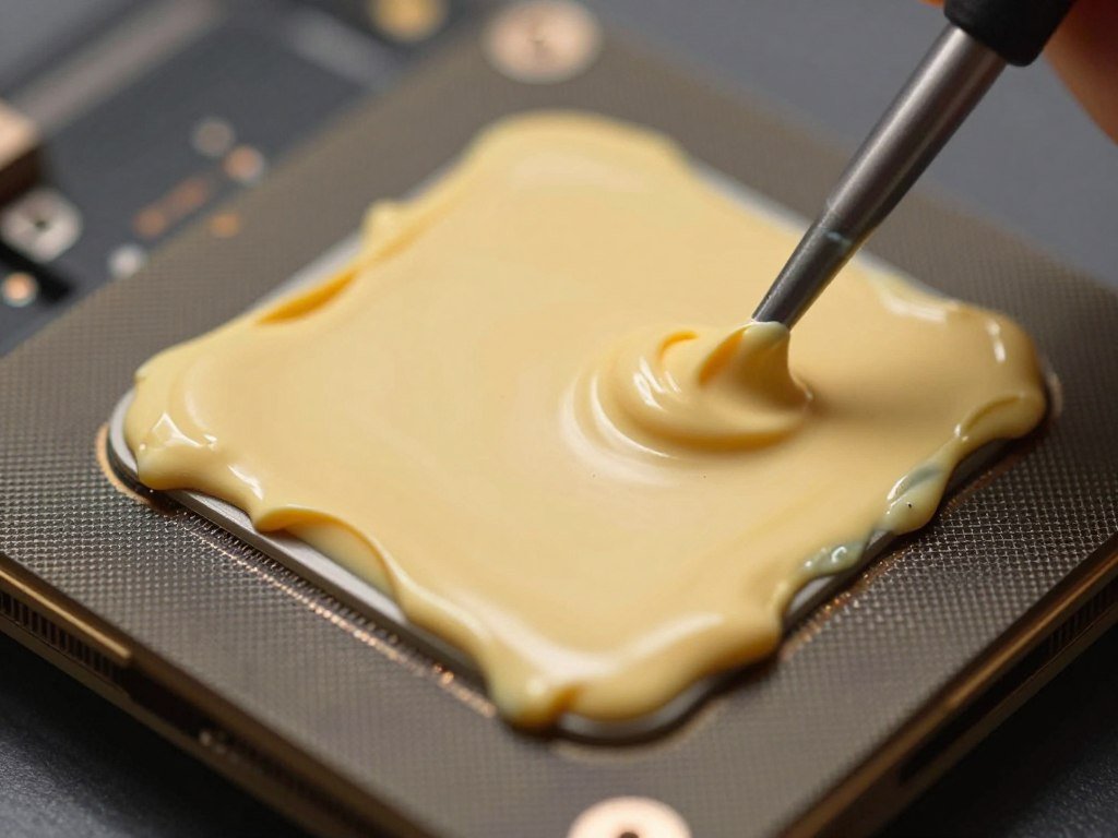 thermal paste application error GPU die excessive paste mistake