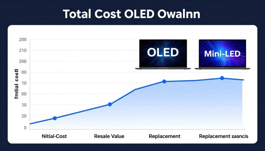 value proposition graph showing long-term cost of ownership